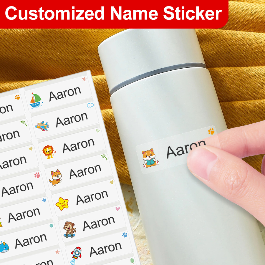 Blister Plaster Sport - Stiker Nama Tahan Air Kustom -