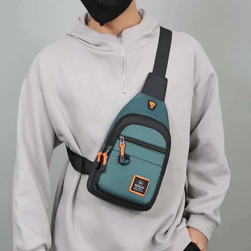 Tas dada pria kasual, tas bahu - Running Gear Phone ulasan dan harga